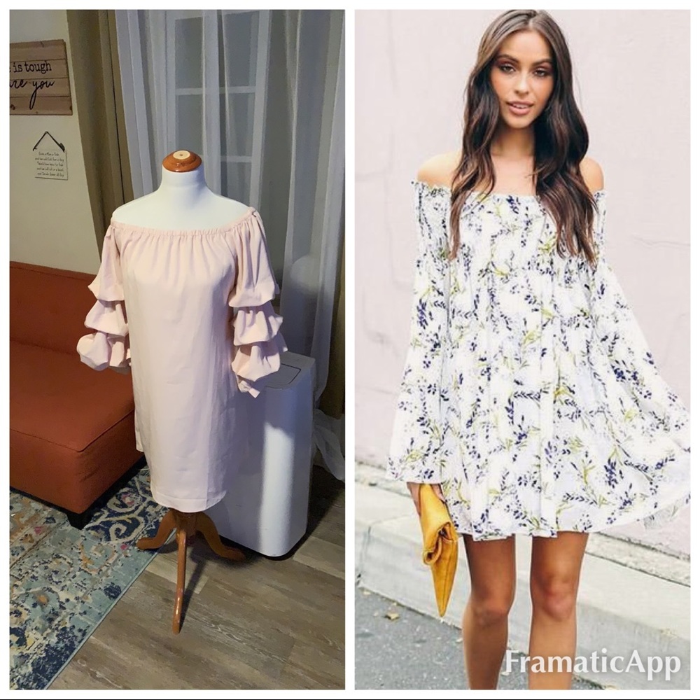 Off the shoulder dress